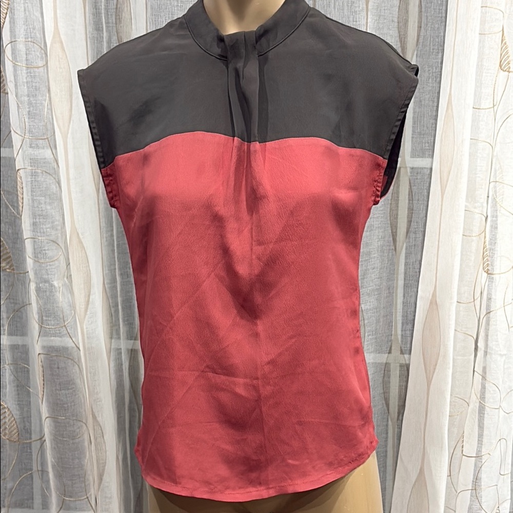 Benetton Grey and Pink Top